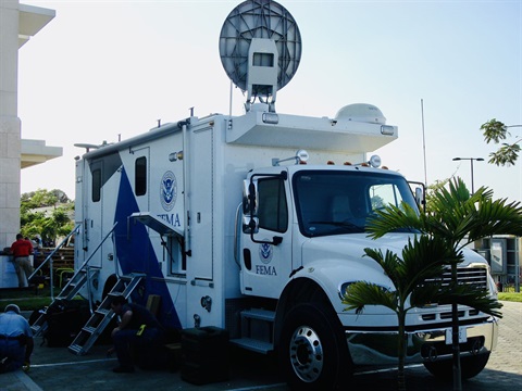 FEMA truck at a disaster 
