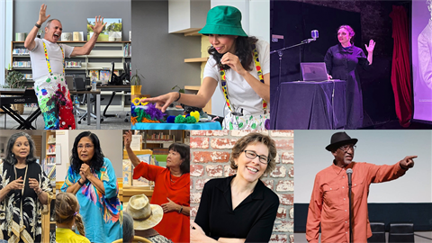 Collage of storytellers