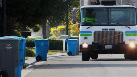 Recology trash truck