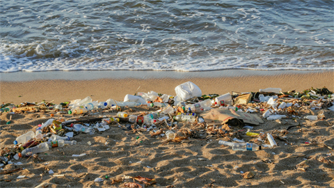 Beach trash