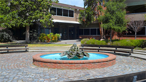 Fountain at Menlo Park City Hall