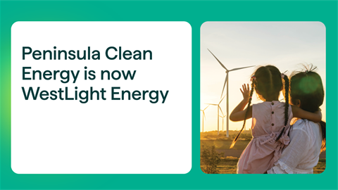 Peninsula Clean Energy is now WestLight Energy