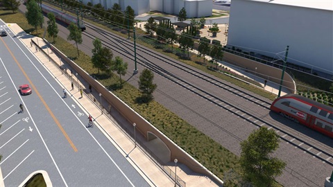 Photo simulation of the project layout