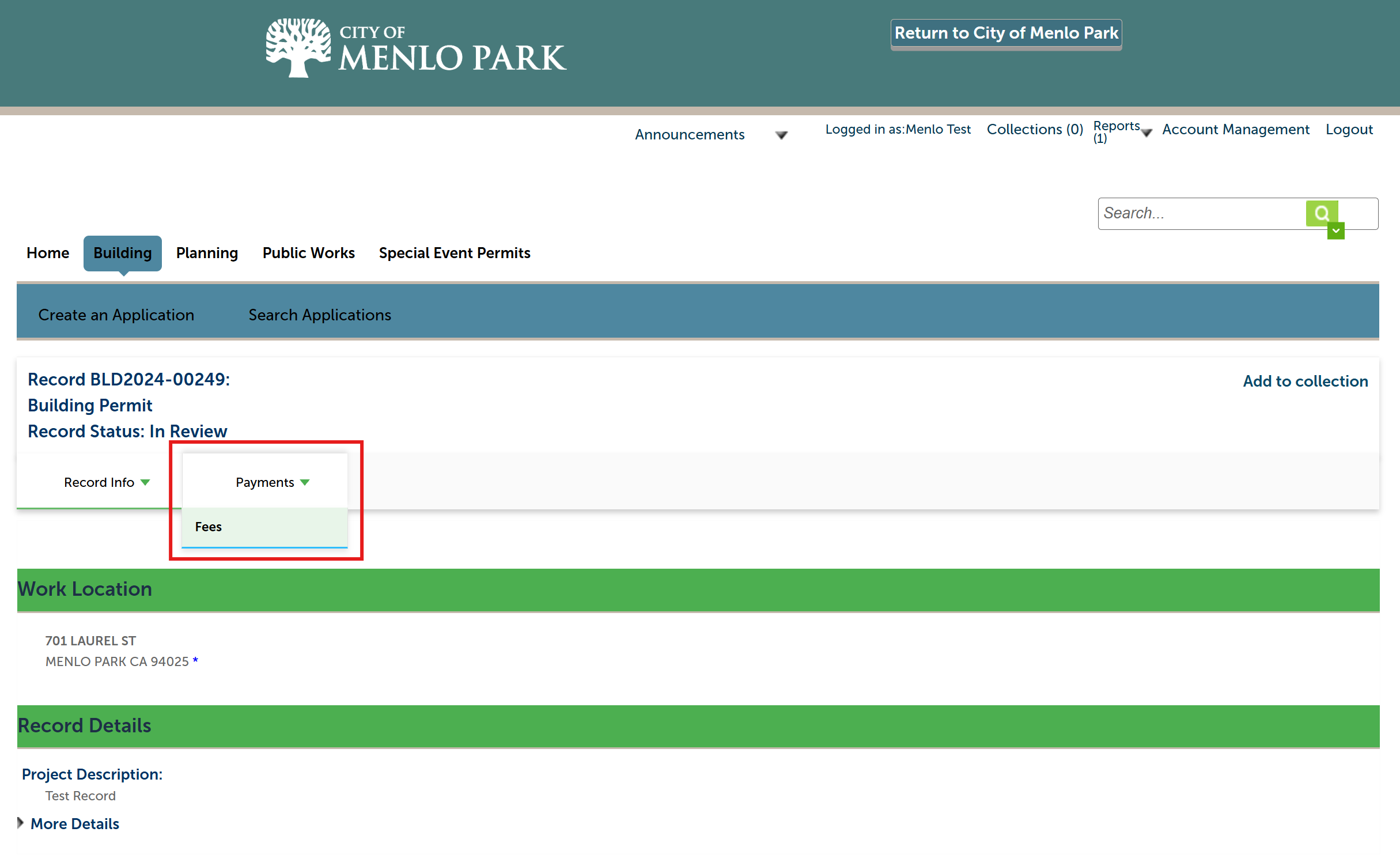 ACA payment screenshot #1