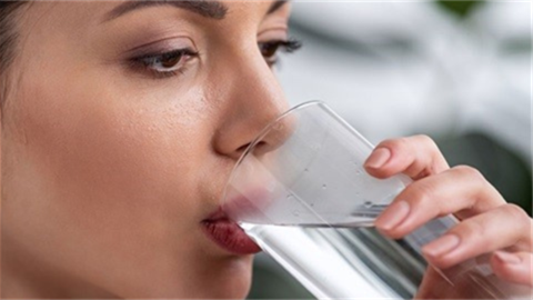 Mouth drinking water